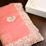 Blush Pink Organza Saree